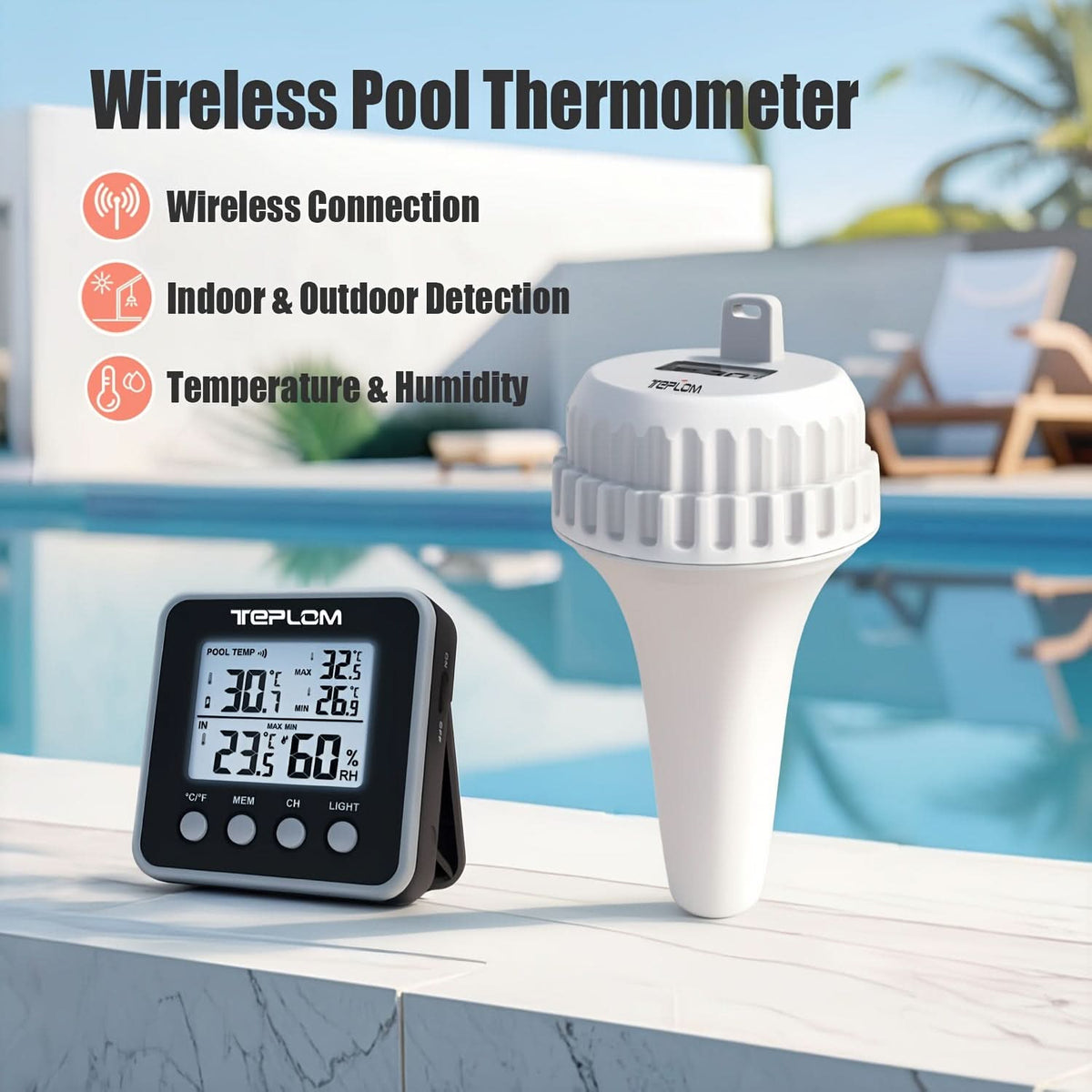POOLTEMP – Ασύρματος Θερμόμετρο Πισίνας