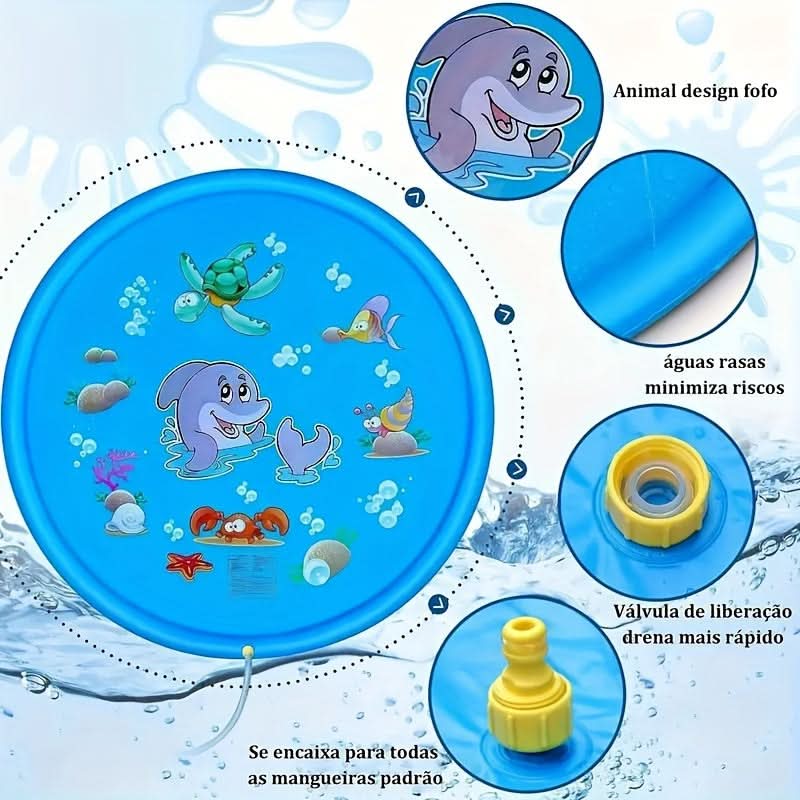 SPLASHNEST – Πολύ Μεγάλο Χαλάκι Παιχνιδιού με Νερό