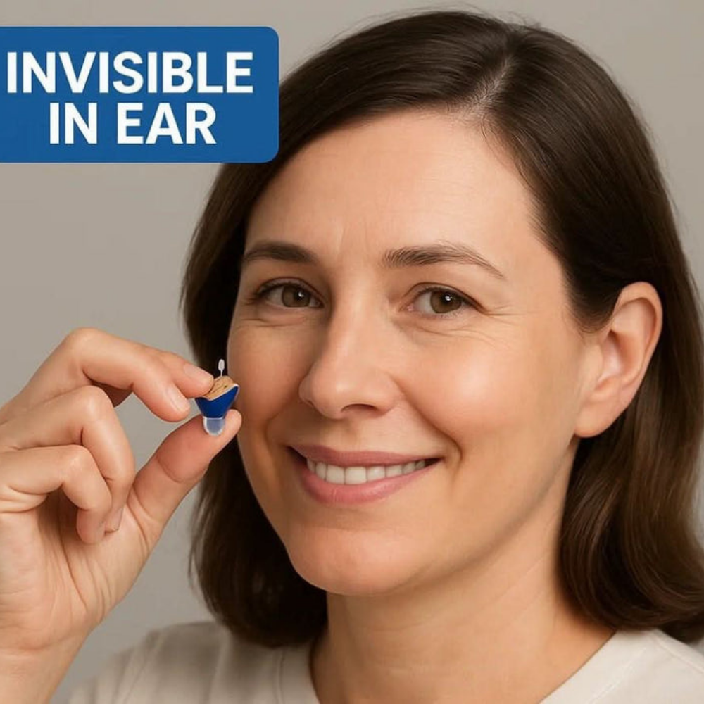AURACLAR – Ensemble d’écouteurs auditifs rechargeables invisibles