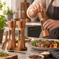 GRINDBELLE – Moulin à sel et à poivre avec fenêtre de visualisation pour des repas élégants