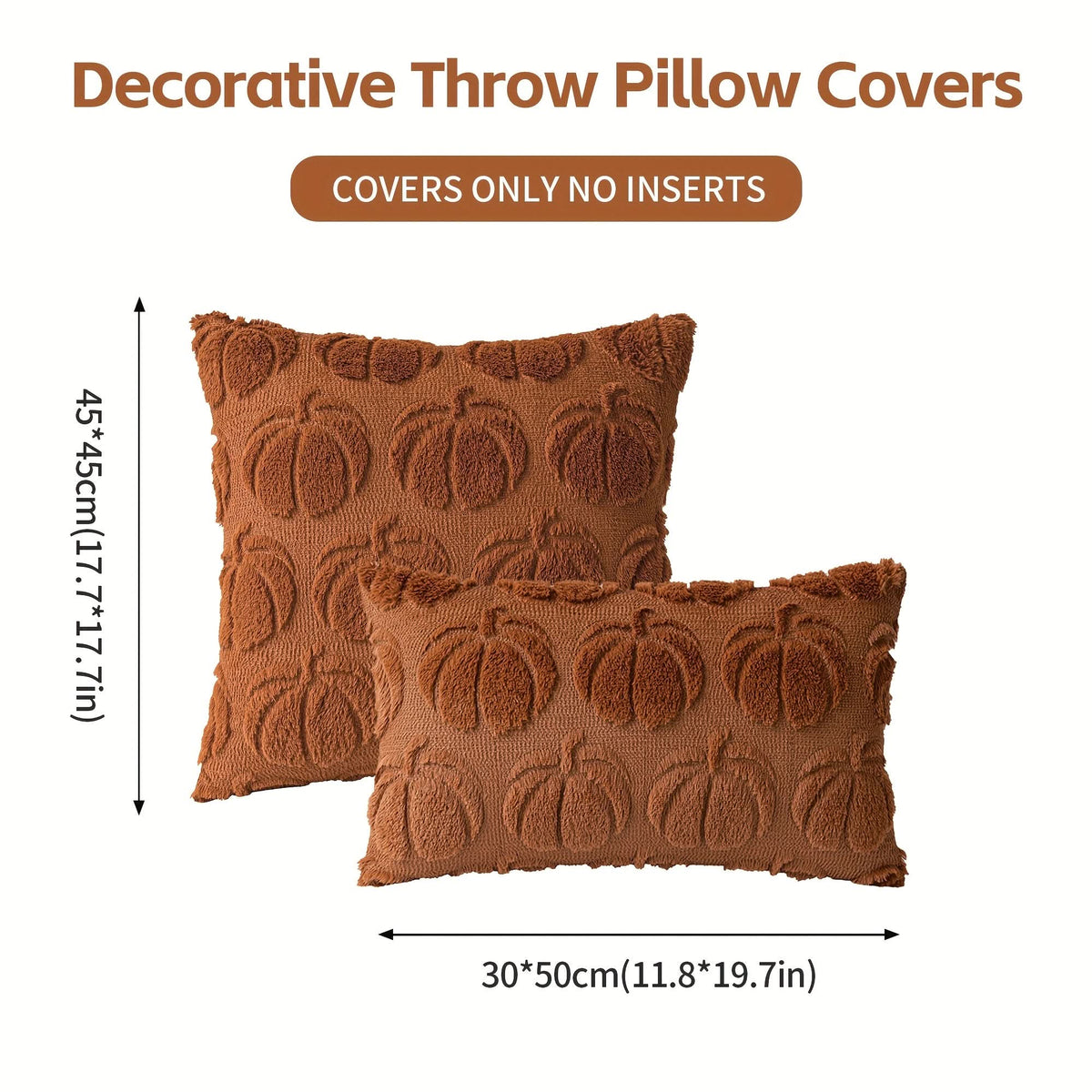 GOURDNEST – Pumpkin Sofa Pillow Covers for Cozy Autumn Character