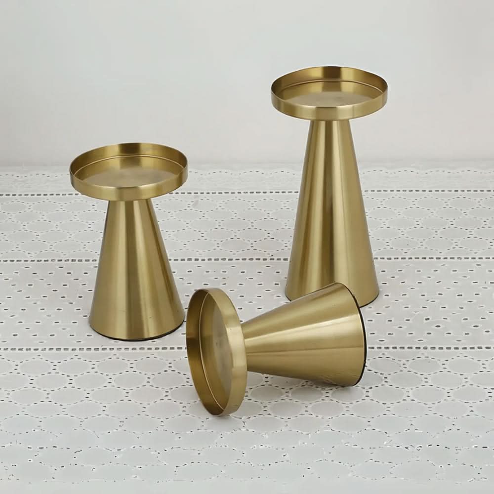 GILTMAVERA – Decorative Candlestick Set for Sophisticated Dining Ambience