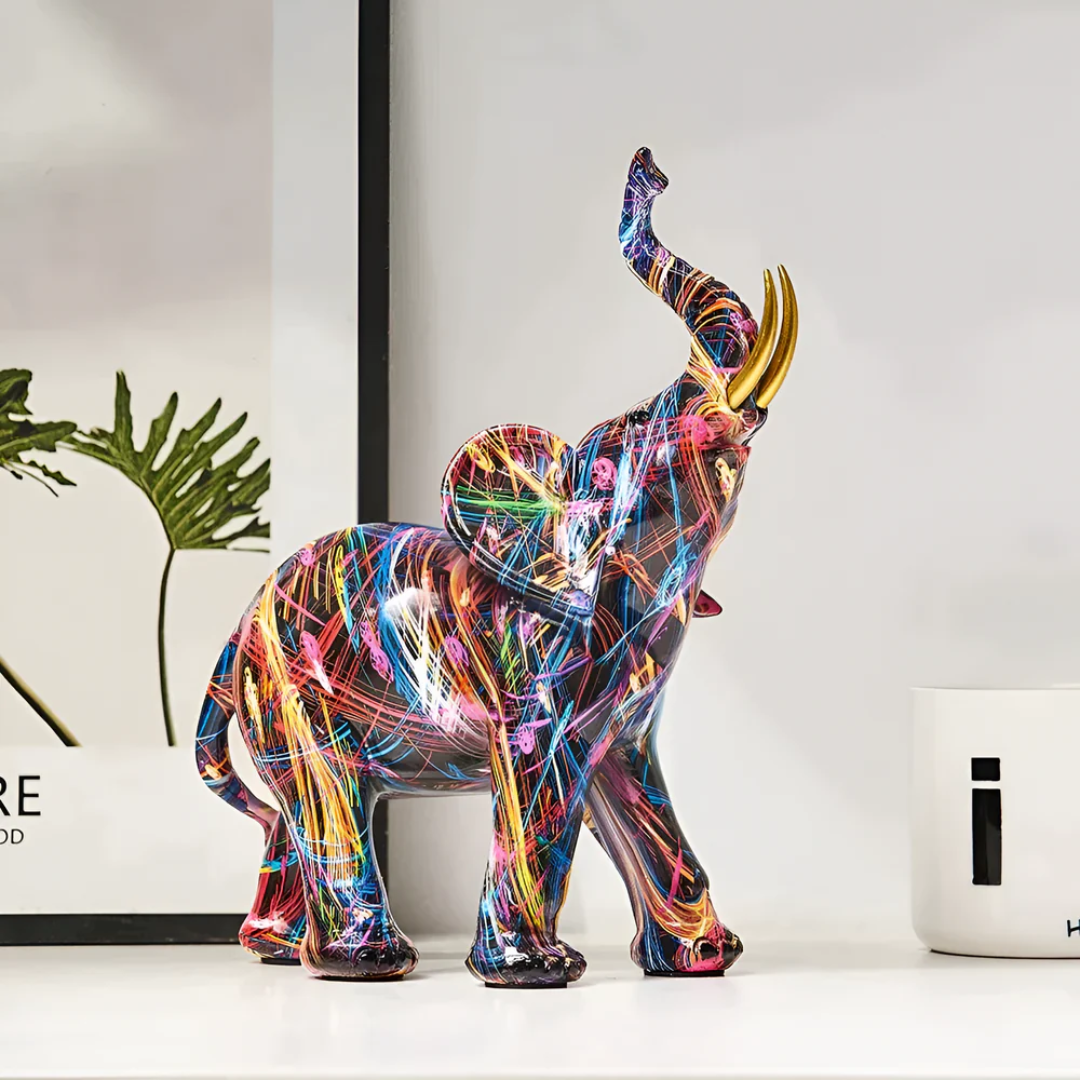 ELEPHORIXA – Abstract Elephant Sculpture for Sophisticated Room Decor