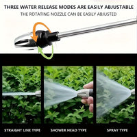 AQUAFORCE - Hochdruck-Gartenwasserpistole mit Schaumpistole und langem Sprühgriff für kraftvolle Außenreinigung