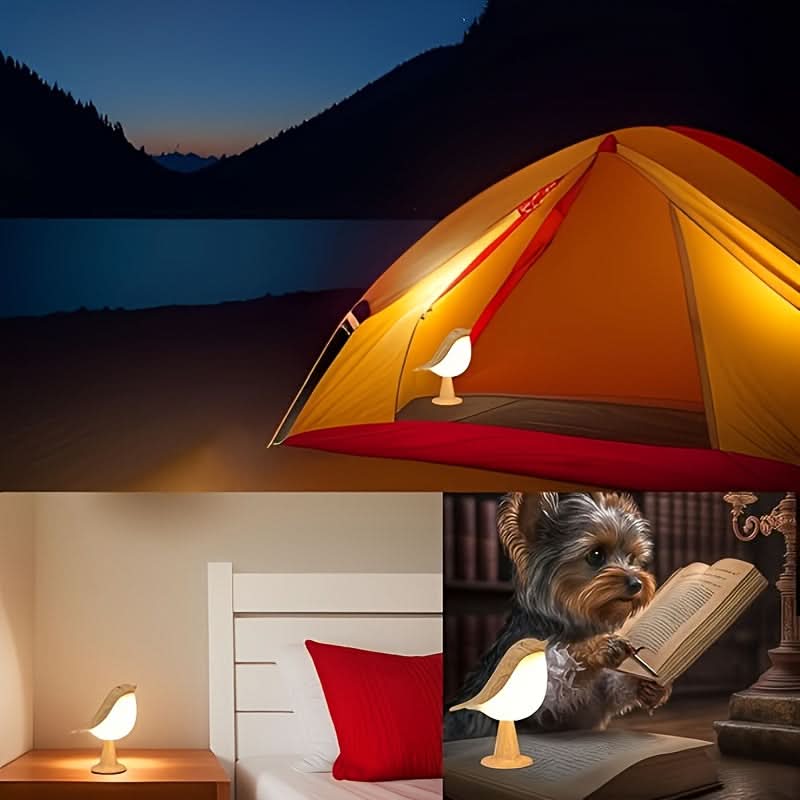 CHIRPLUME – Candeeiro Minimalista em Forma de Pássaro para Decoração Aconchegante de Casas de Férias