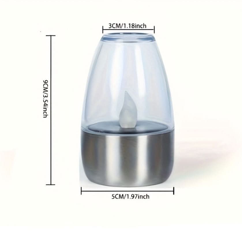 SOLCANDLE – Lanterna Recarregável com Luz Tremeluzente para Decoração de Pátios e Restaurantes