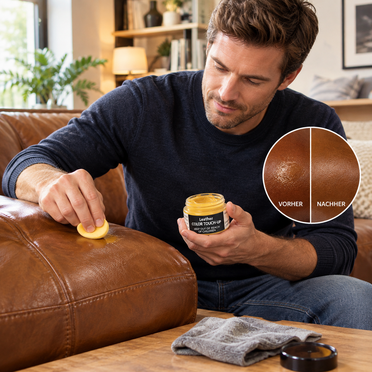 COLOROVA – Lederreparaturfarbe für Taschen, Sofas und Schuhe