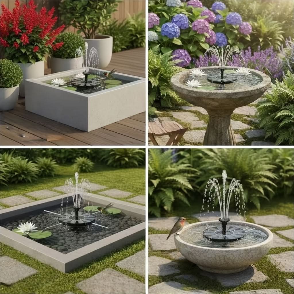 AQUAFLOW – Bomba solar para fuente de jardín
