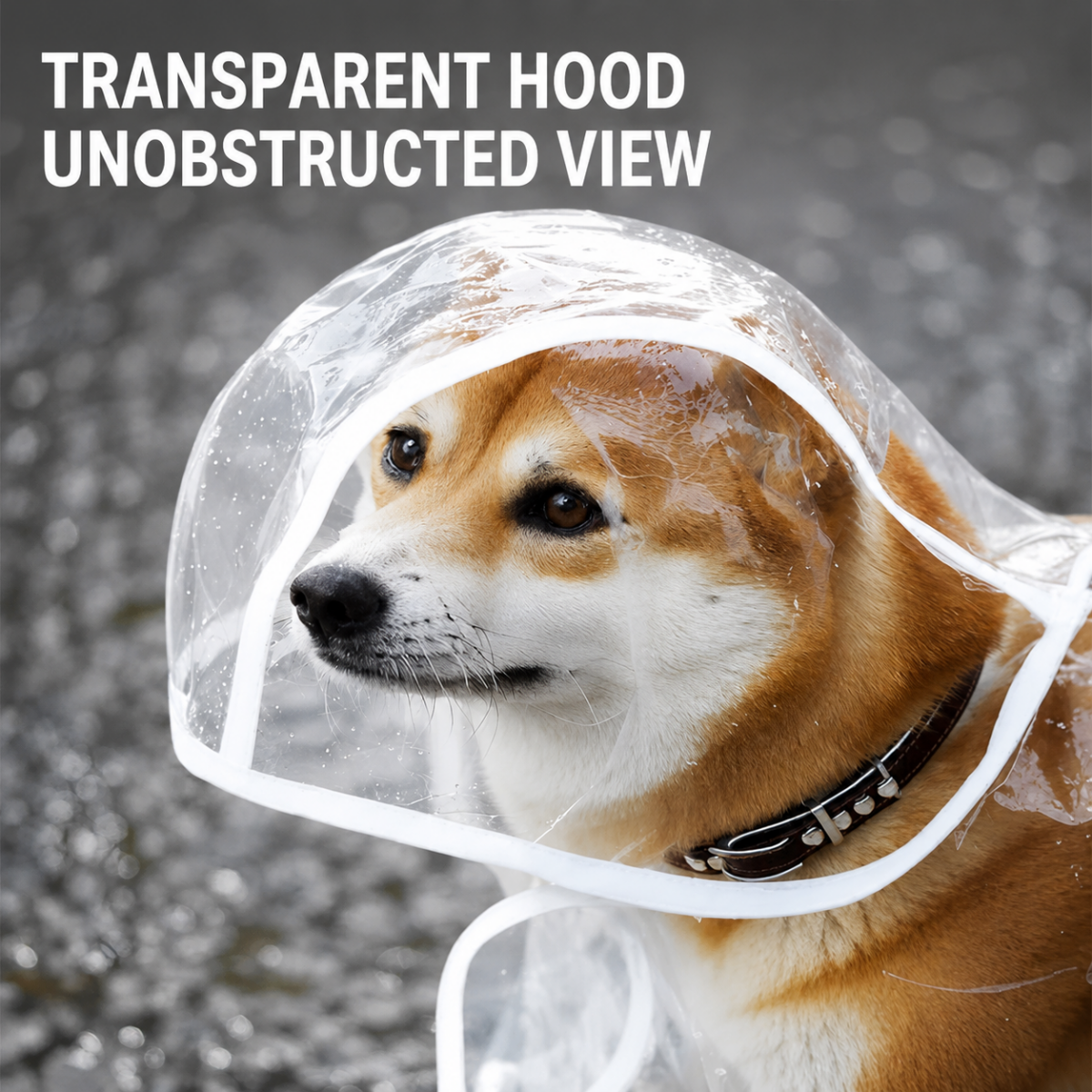 RAINPAWS – Impermeabile con cappuccio per cani, per passeggiate confortevoli con tempo piovoso