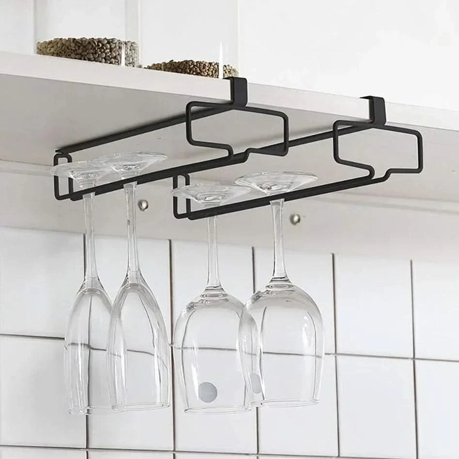 CUPLOFT – Soporte de almacenamiento de vidrio para estante, para ganar espacio al instante en la cocina