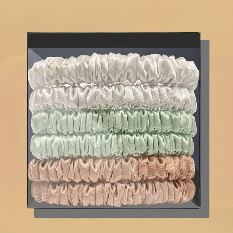 HAIRNOVA – 6-Pack Minimalist Hair Ties for Everyday Styling