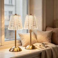 GOLDLUME – Genopladelig gylden bordlampe til elegant stemningsbelysning