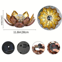LOTUSORA – Lampada da giardino solare a forma di loto
