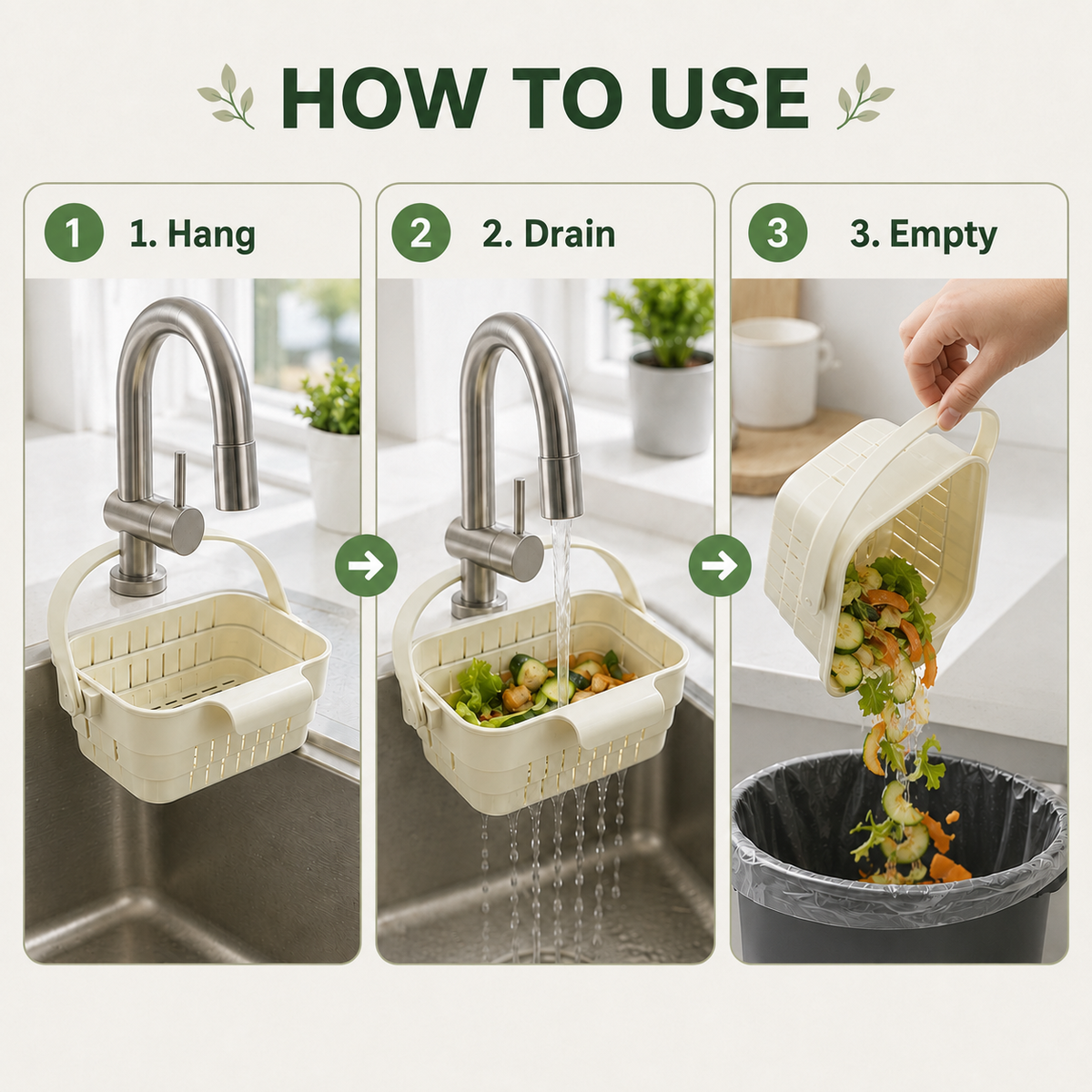 DRAINHOOK – Passoire de rangement suspendue rétractable pour une organisation pratique