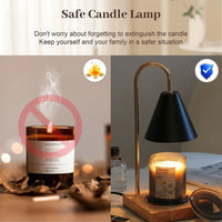 EMBERDIAL – Lámpara calentadora de velas con temporizador para una luz acogedora