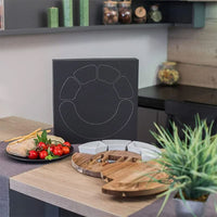 SERVELLE – Set tagliere e coltelli per formaggi per ospitare senza sforzo