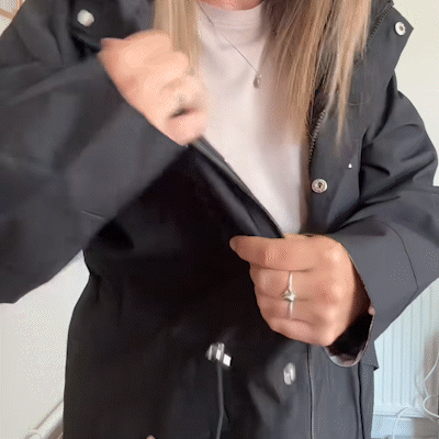 SKYENZA – Parka de cintura ajustada para um estilo preparado para qualquer clima sem esforço