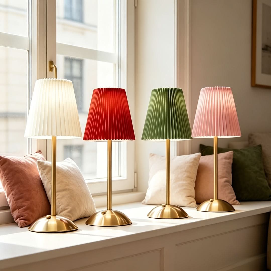LUNAPLEAT – Wireless Bedside Lamp with Three Color Dimming