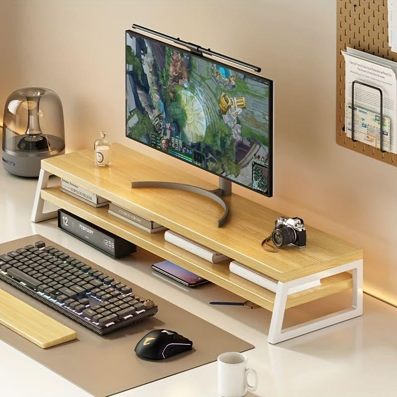 WORKNEST – Elevated Monitor Stand for Organized Desk Efficiency