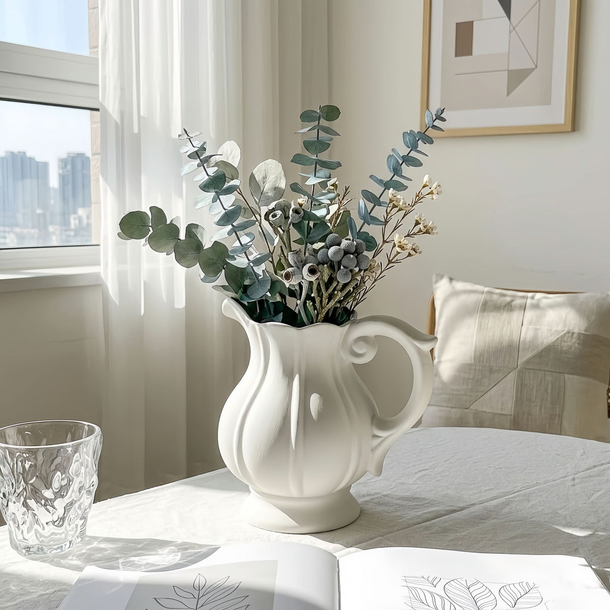 HARVESTORA – Pumpkin Pitcher Vase for Refined Rustic Styling