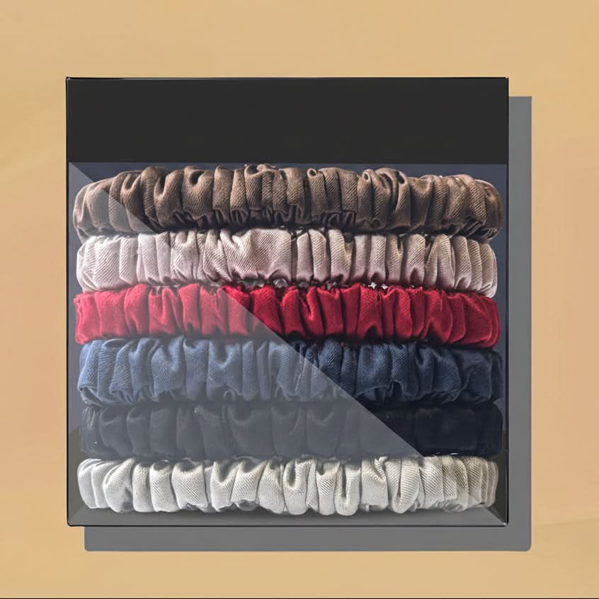 HAIRNOVA – 6-Pack Minimalist Hair Ties for Everyday Styling