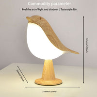 CHIRPLUME – Candeeiro Minimalista em Forma de Pássaro para Decoração Aconchegante de Casas de Férias