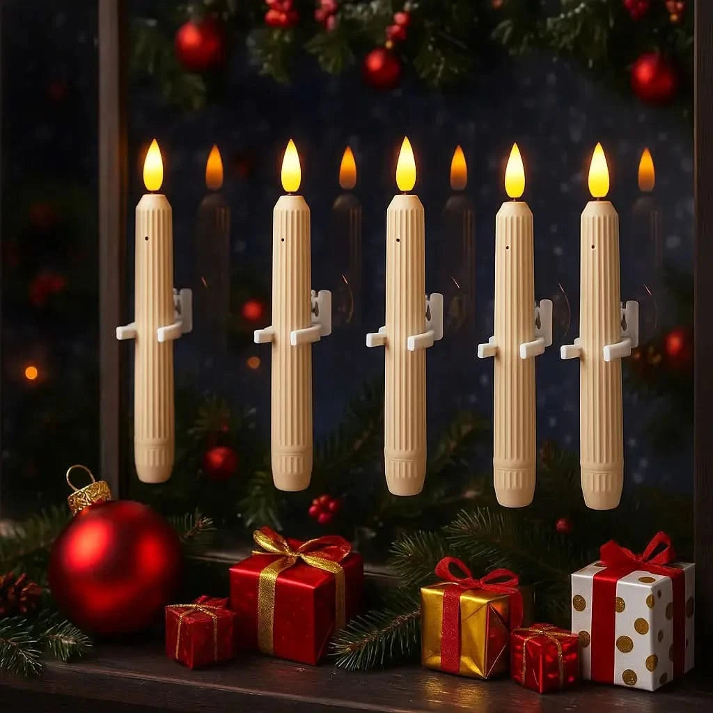 FLICKERELIA – Flameless LED Window Candles for a Cozy Evening Glow