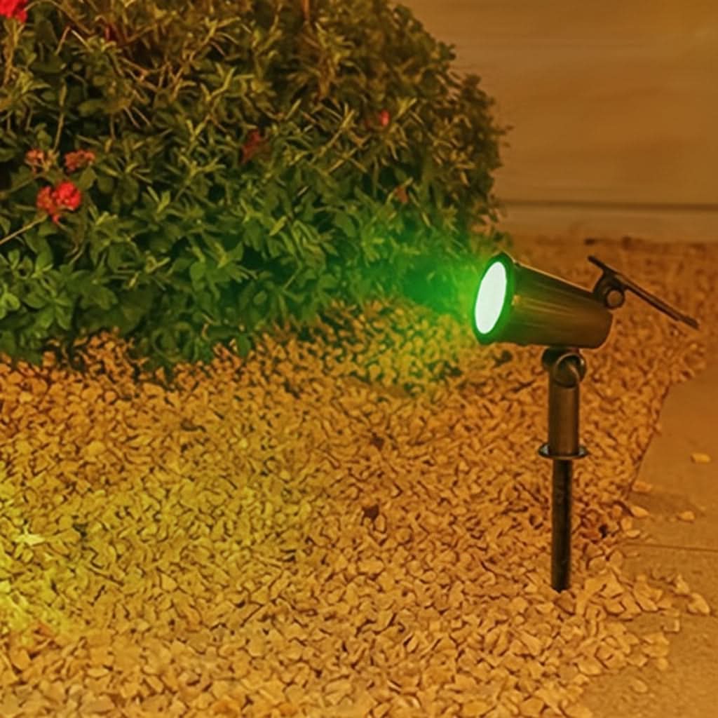 LUMITREE – Conjunto de Holofotes Solares RGB para Árvores e Decoração de Jardim