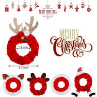 HOLLYTWIST – 10-teiliges Weihnachts-Scrunchie-Set für festliche Weihnachtsstimmung