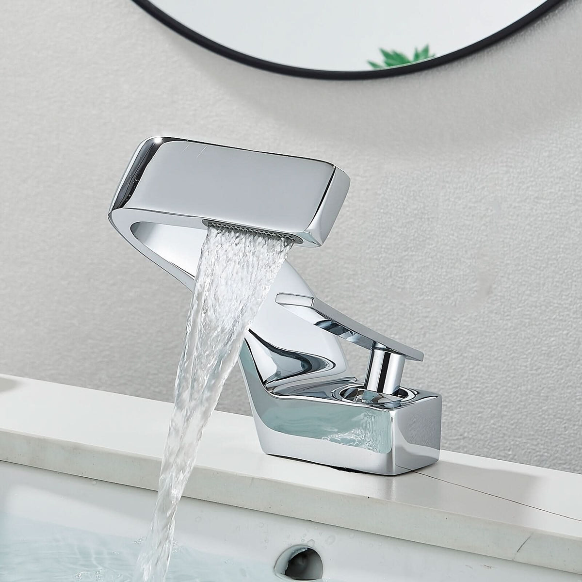 CASCADELUX - Robinet de salle de bain moderne style cascade