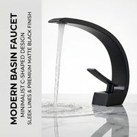 NORDIFLOW - Black Brass Basin Faucet