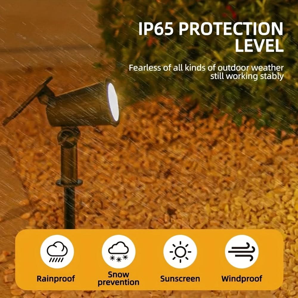 LUMITREE – Conjunto de Holofotes Solares RGB para Árvores e Decoração de Jardim