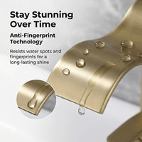 BRASSWAVE - Brushed Brass Waterfall Basin Faucet