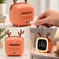 CRITTERGLOW – Animal LED Night Light Alarm Clock for Cozy Bedside Charm