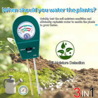 SOILTRIO – Medidor de suelo de jardín de tres funciones  