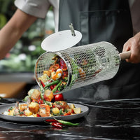 SIZZLEFLOW – BBQ Grillkorb für sanftes Wenden & Kochkontrolle