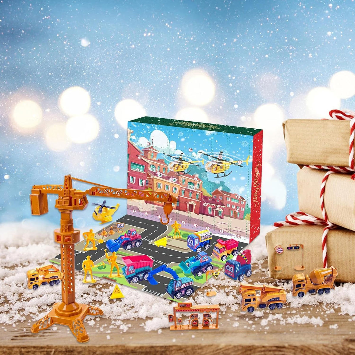 DIGDAYS – 24-Day Advent Calendar Vehicle Toys for Kids