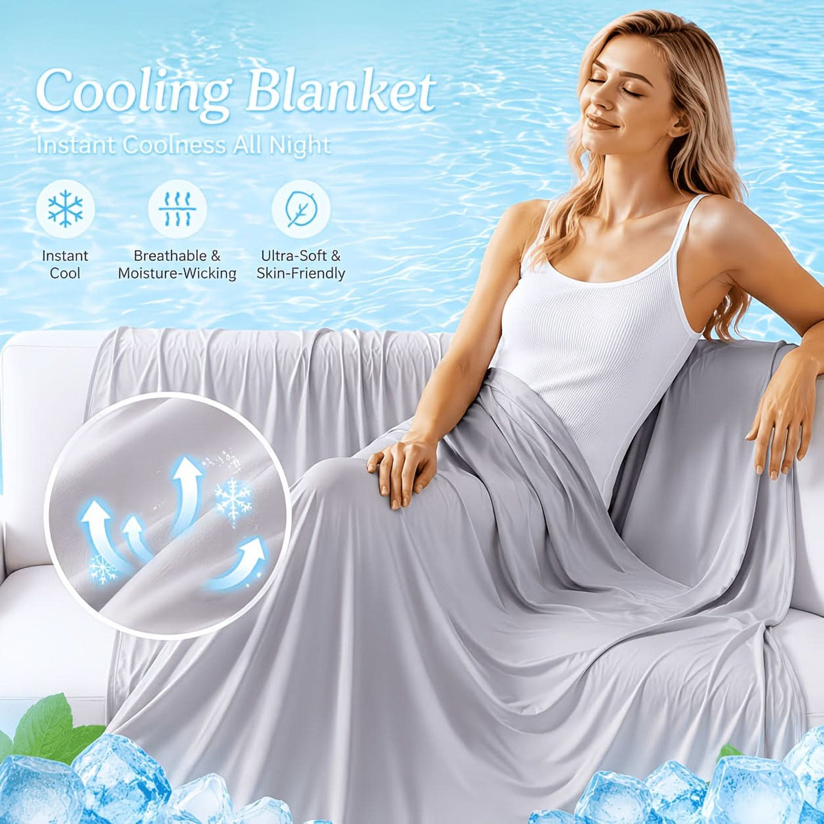 CLOUDCHILL – Coperta leggera e traspirante per un sonno rilassante