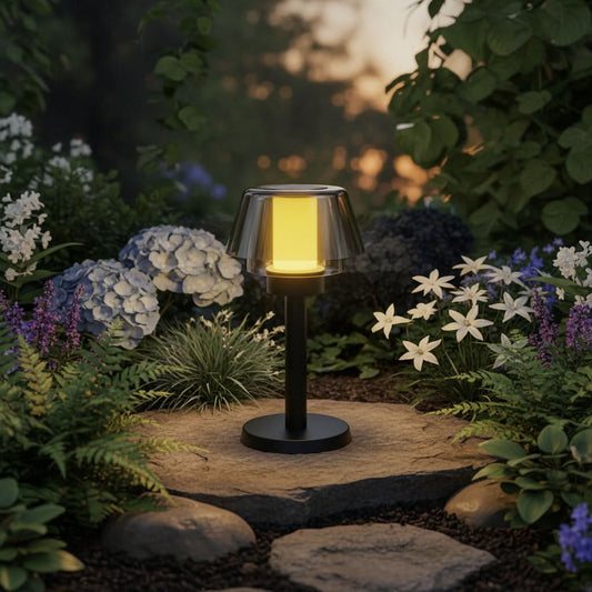 PATIOLUX – Lumière solaire décorative en forme de feu pour espaces extérieurs élégants