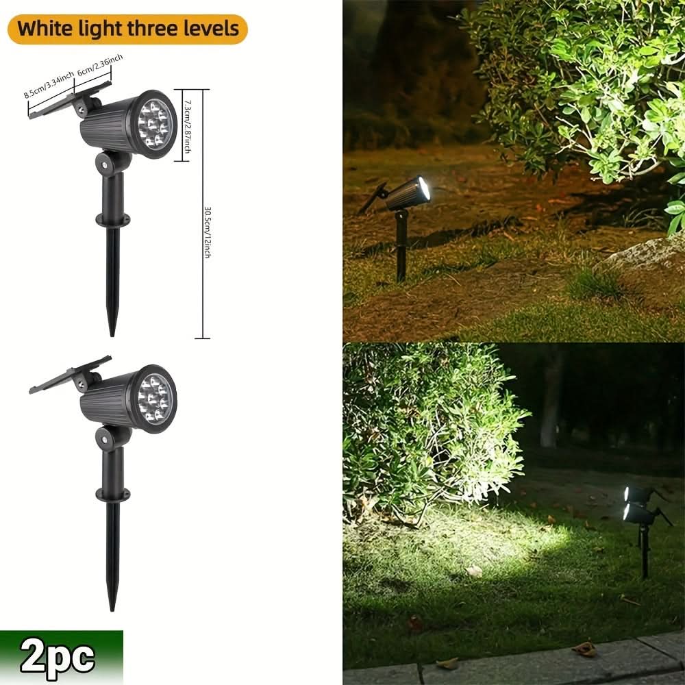 LUMITREE – Conjunto de Holofotes Solares RGB para Árvores e Decoração de Jardim