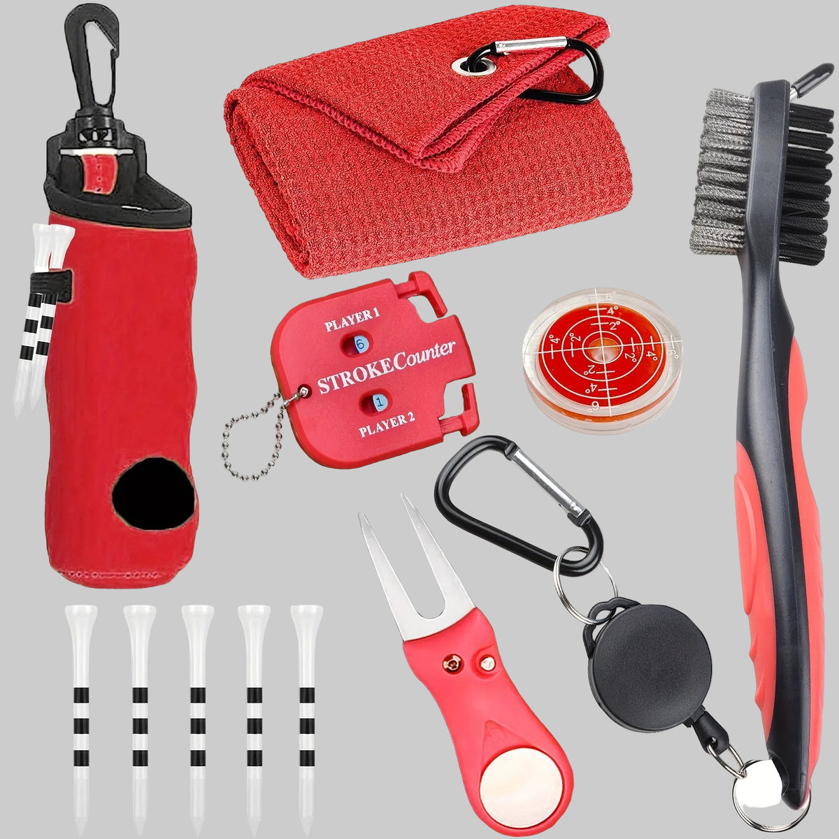 FairwayNest - Kit de Acessórios para Limpeza de Golfe