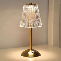 GOLDLUME – Genopladelig gylden bordlampe til elegant stemningsbelysning