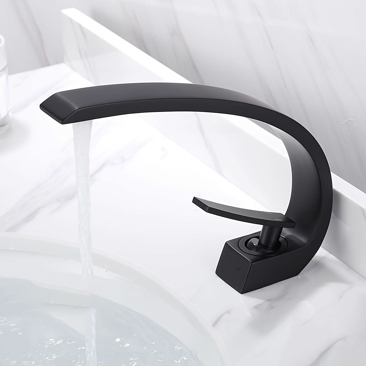 NORDIFLOW - Black Brass Basin Faucet