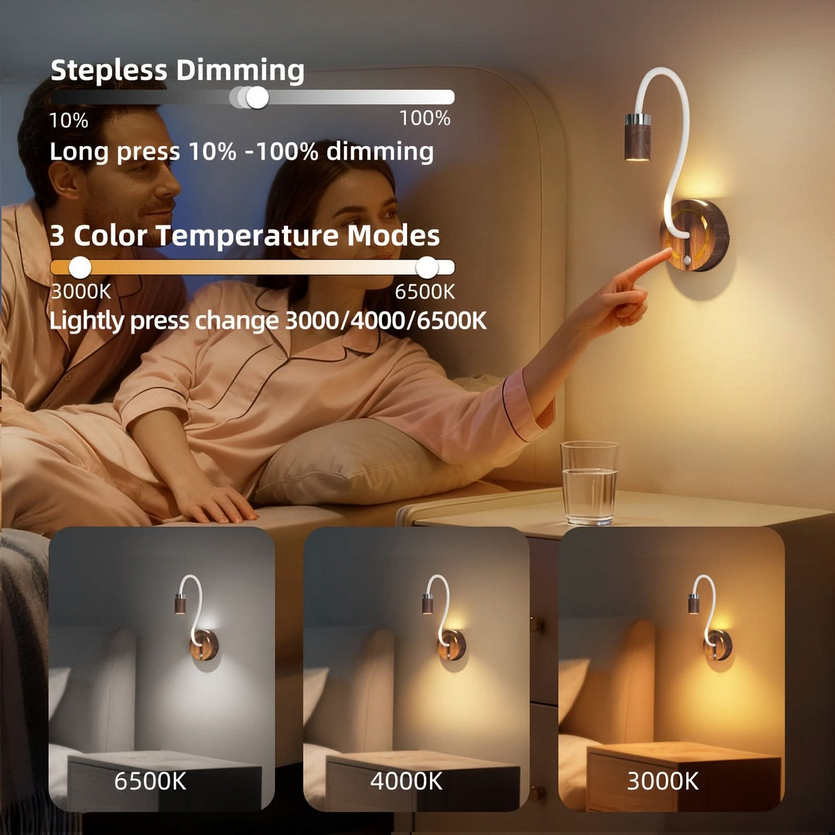 GLOWMATE – Lampe de lecture à intensité variable