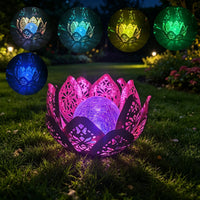 LOTUSGLOW – Lampada da tavolo solare a forma di loto