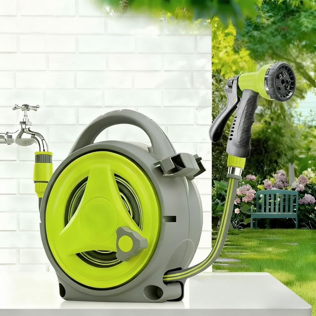HOSEFLOW – Kit de tuyau d'eau rétractable pour entretien facile du jardin