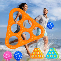 POOLPLAY – Φουσκωτό Τρίγωνο Παιχνίδι Ρίψης για Διαδραστική Διασκέδαση στο Νερό