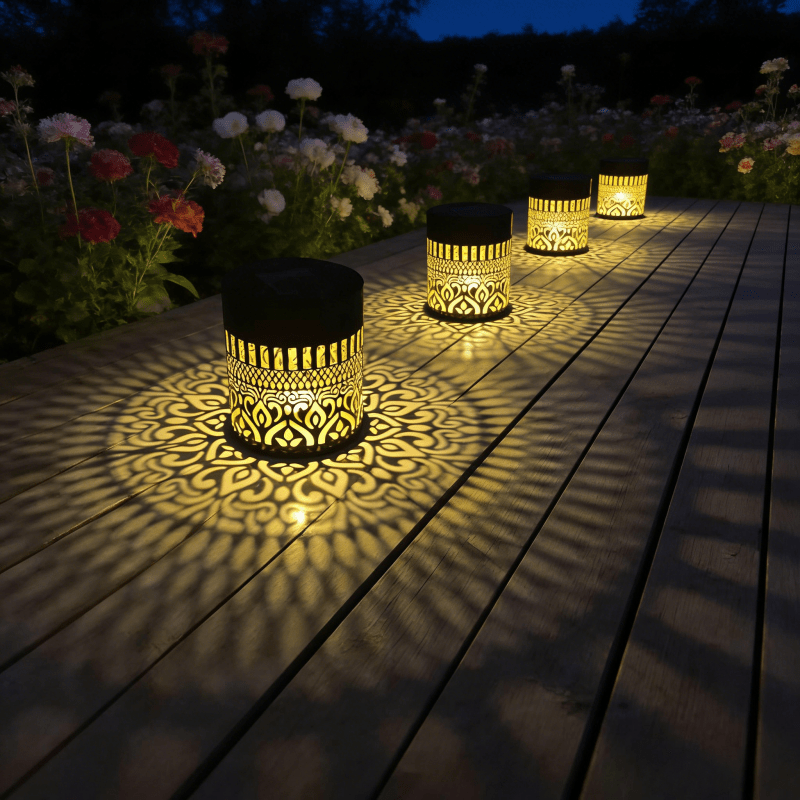 MANDALUX – Lampe de projection solaire pour une ambiance extérieure élégante