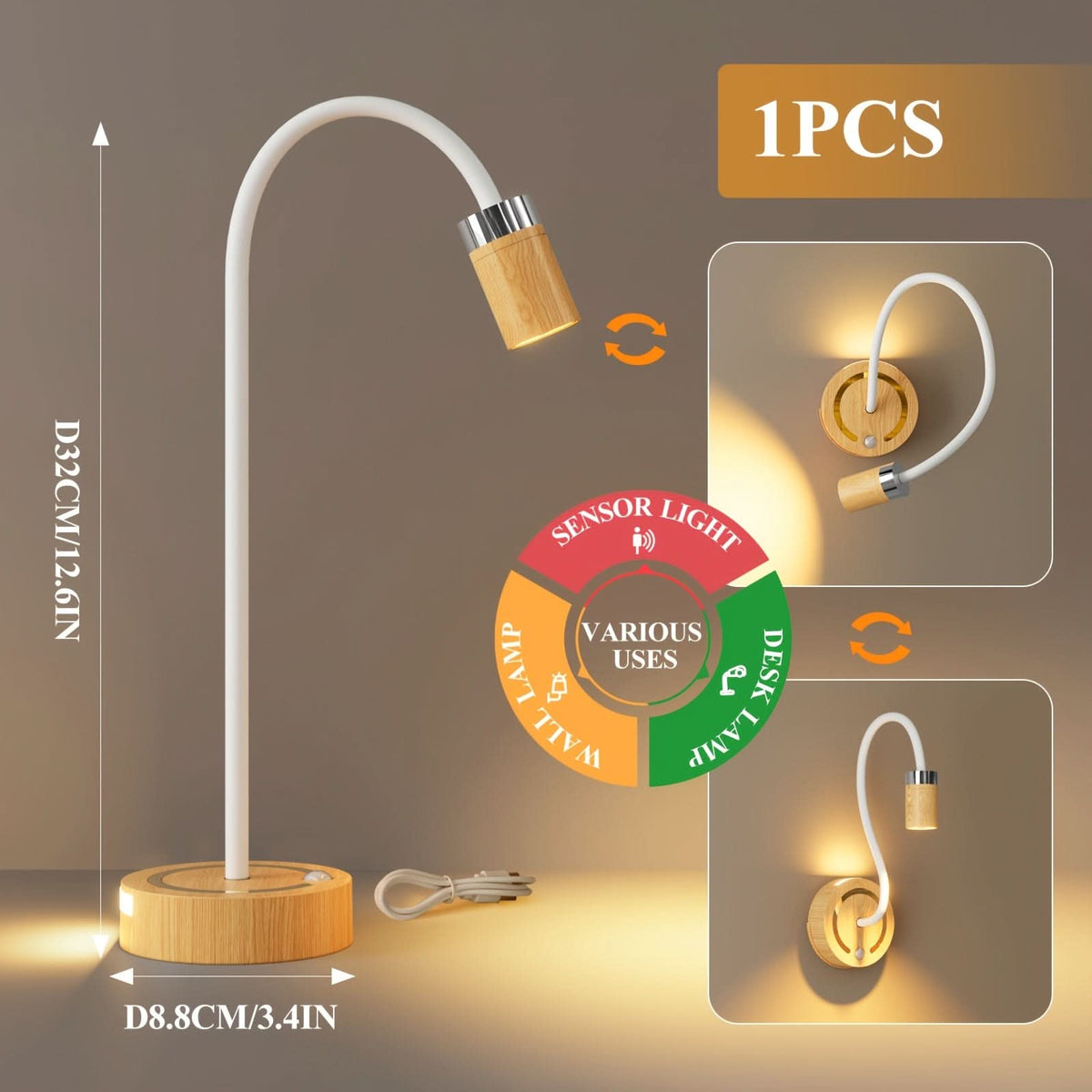 GLOWMATE – Lampe de lecture à intensité variable