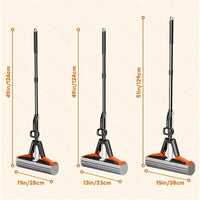 FLOWMOP - High-absorbency sponge squeeze mop for fast and effortless floor cleaning